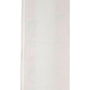 4" Dupioni Multi Fringe Edge Ribbon: White (5 Yards)