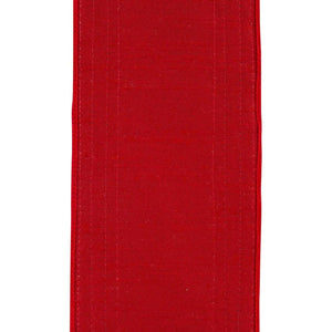 4" Dupioni Regalia Glitter Edge Ribbon: Red (5 Yards)