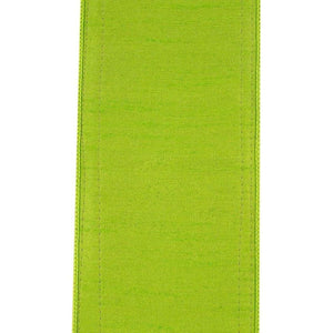 4" Dupioni Trimming Fringe Ribbon: Lime/Orange (5 Yards)