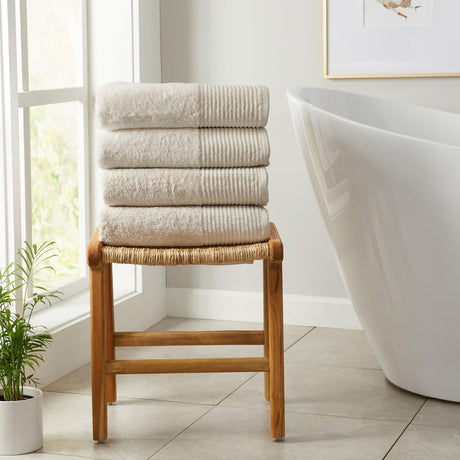 4 pack cotton bath towels - kasper collection - Tuesday Morning - Bath Towels