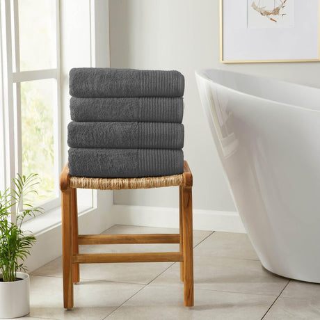 4 pack cotton bath towels - kasper collection - Tuesday Morning - Bath Towels