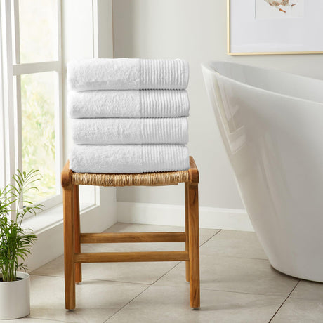 4 pack cotton bath towels - kasper collection - Tuesday Morning - Bath Towels