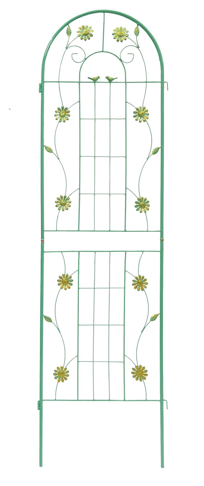 4 Pack Metal Garden Trellis 71 x 19.7 Rustproof Trellis for Climbing Plants Outdoor Flower Support Green - Tuesday Morning - Pots & Planters