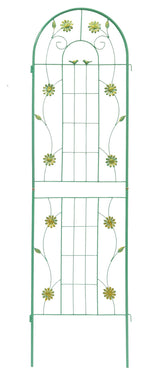 4 Pack Metal Garden Trellis 71 x 19.7 Rustproof Trellis for Climbing Plants Outdoor Flower Support Green - Tuesday Morning - Pots & Planters
