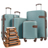 Expandable 4-Piece Spinner Luggage Set With TSA Lock and Nested Storage