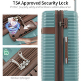 Expandable 4-Piece Spinner Luggage Set With TSA Lock and Nested Storage