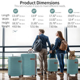 Expandable 4-Piece Spinner Luggage Set With TSA Lock and Nested Storage