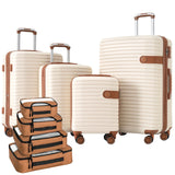 Expandable 4-Piece Spinner Luggage Set With TSA Lock and Nested Storage