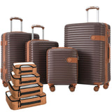 Expandable 4-Piece Spinner Luggage Set With TSA Lock and Nested Storage