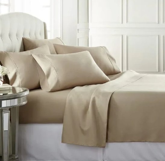 4 - Piece Set: 100% Egyptian Cotton 1000 Thread Count Deep Pocket Luxury Sheets - Tuesday Morning - Bed Sheets