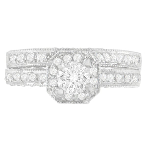 14K White Gold 1 ct. TDW Round Cut Diamond Ring (G-H, I1-I2)