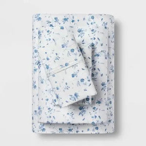 400 Thread Count Floral Print Cotton Performance Sheet Set - Threshold