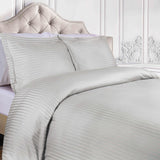 400 Thread Count Lightweight Stripe Egyptian Cotton Duvet Cover Set - Egyptian Cotton Duvet Cover Set by Superior