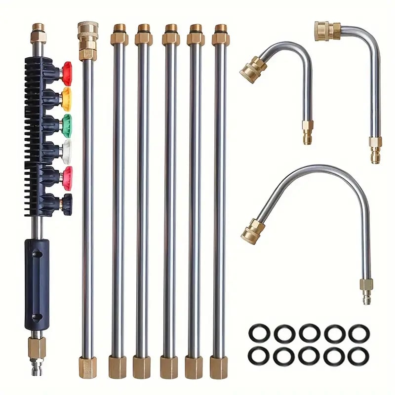Telescoping Pressure Washer Wand 24ft 4000 PSI Gutter Cleaning Kit
