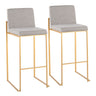 Fuji - Contemporary Design High Back Barstool