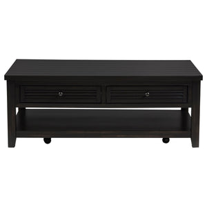 Sutter - 2 Piece Coffee And End Table Set - Dark Brown