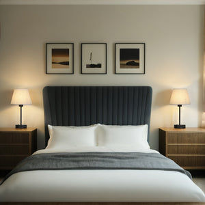 Bedside Table Lamps Set of 2 with USB Ports for Bedroom Nightstand Lighting
