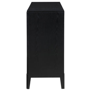 Mason - 8 Drawer Dresser With Fluted Design - Black