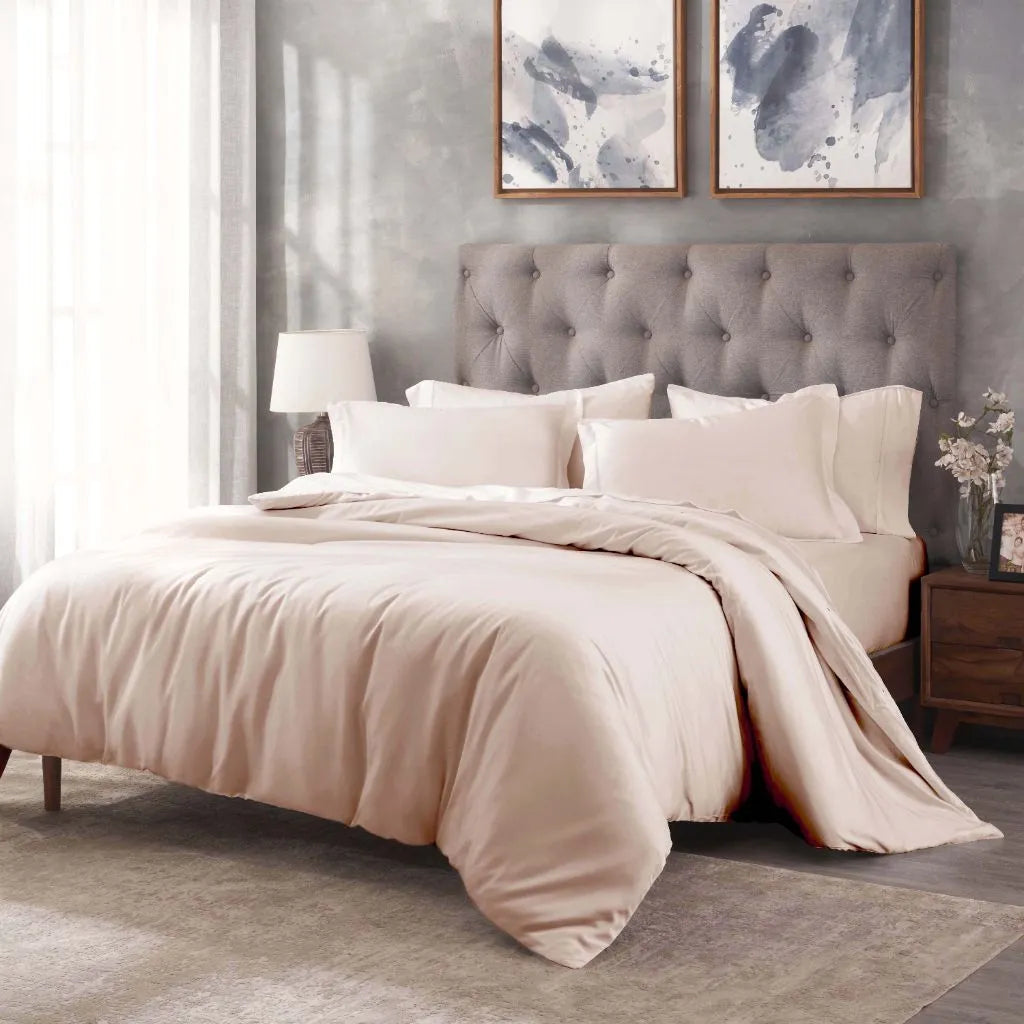 Egyptian Cotton 400 Thread Count Solid Luxury Duvet Cover Set - Egyptian Cotton Duvet Cover Set by Superior