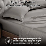 Egyptian Cotton 400 Thread Count Solid Deep Pocket Sheet Set - Egyptian Cotton Sheet Set by Superior Brand
