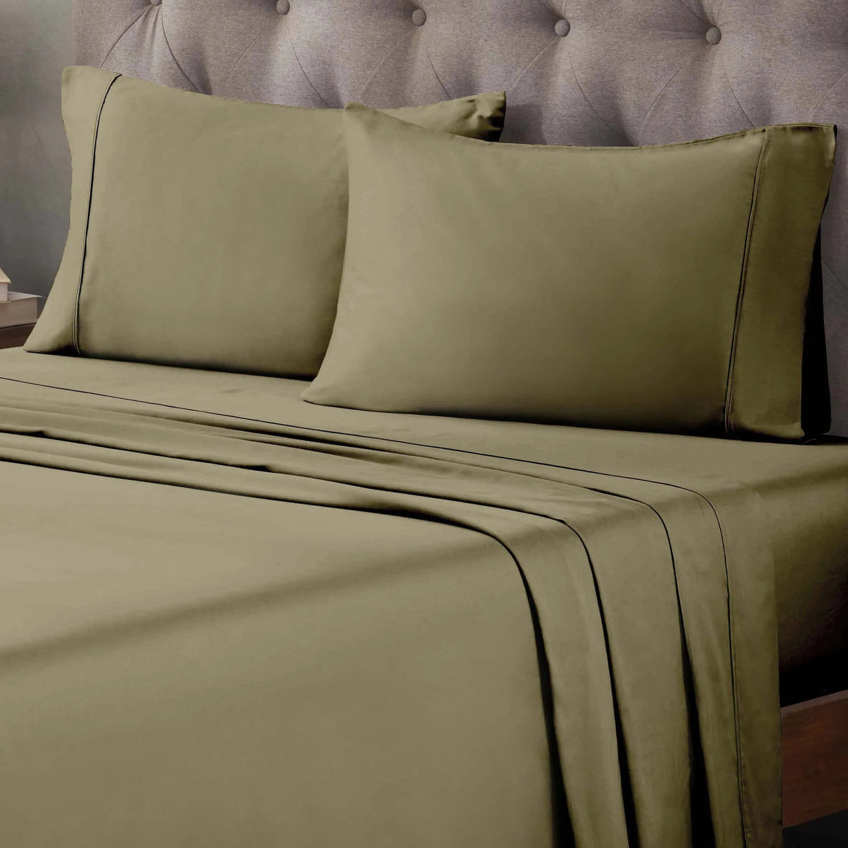 Egyptian Cotton 400 Thread Count Solid Deep Pocket Bed Sheet Set - Egyptian Cotton Sheet Set by Superior Brand