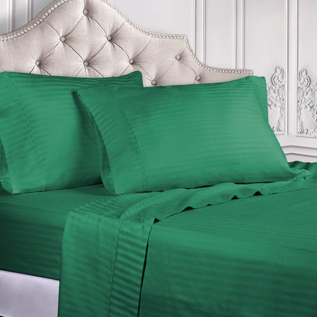 Egyptian Cotton 300 Thread Count Striped Deep Pocket Sheet Set - Egyptian Cotton Sheet Set by Superior Brand