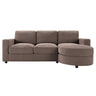 Modern L-Shaped Sectional Sofa With Curved Chaise, USB Ports, And Side Storage Pockets