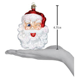 Winking Santa Ornament