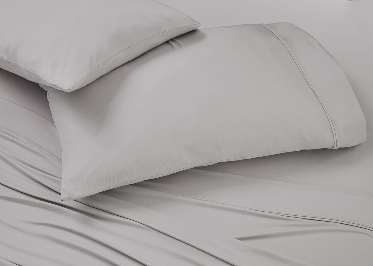 BedGear Ver-Tex Pillowcase 2pc Set, Light Grey, Queen