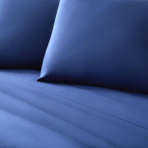 Weekender 3-Piece Microfiber Bed Sheet Set - Twin Blue