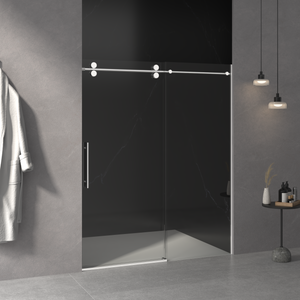 56"-60"W x 76"H Frameless Shower Door