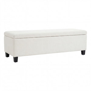 Upholstered Storage Ottoman Bench