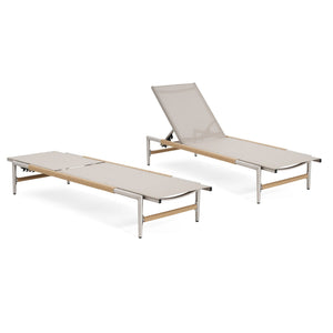 Hargrove Outdoor Patio Aluminum Chaise Lounge Set of 2