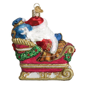 Santa In Sleigh Christmas Ornament by Old World Christmas