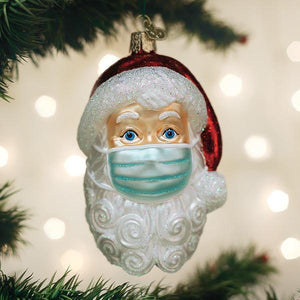 Doctor Santa Figurine with Mask for Christmas Decor
