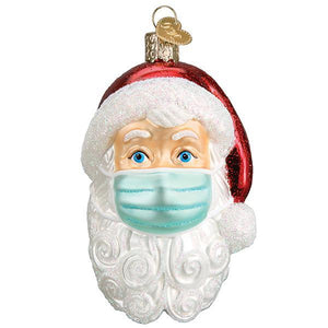 Doctor Santa Figurine with Mask for Christmas Decor
