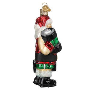 Bodybuilder Santa Christmas Ornament