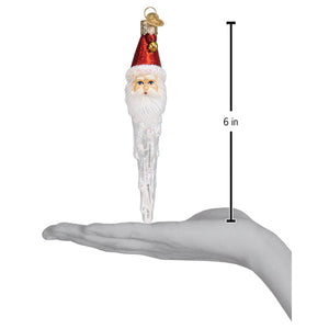 Jingle Bell Santa Icicle Ornament
