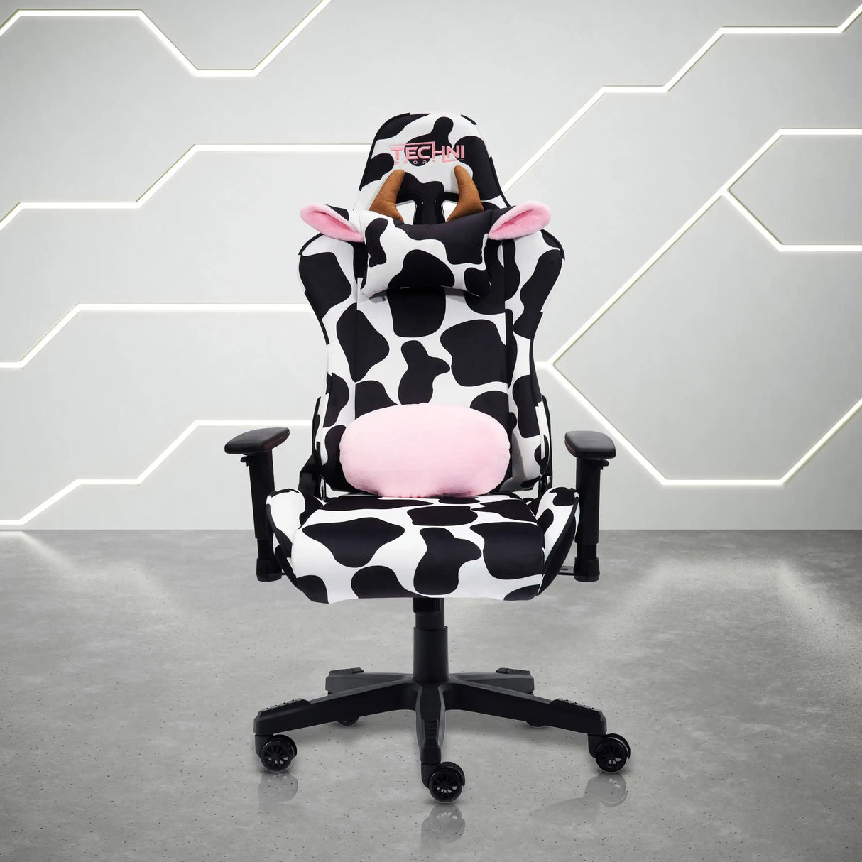 TS85 COW Print LUXX Series Gaming Chair32