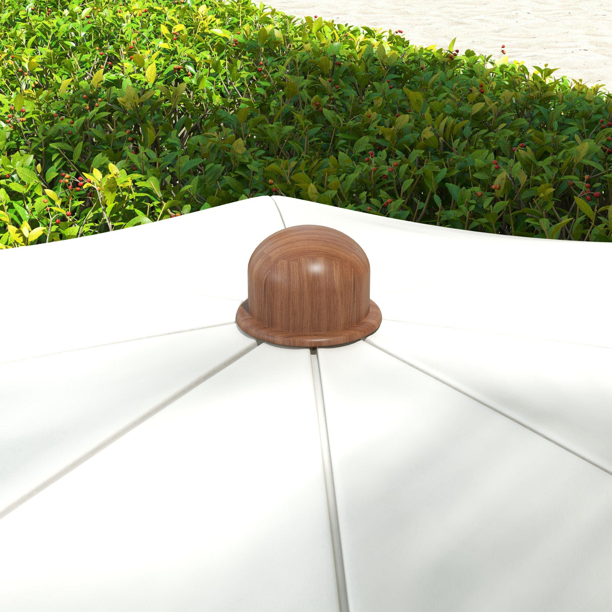 Outsunny 6.2' Portable Beach Umbrella, UV 40+ Ruffled Outdoor Umbrella
