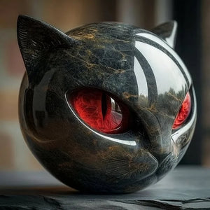 Cat Head Decorative Sculpture