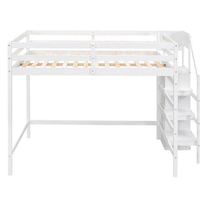 Loft Bed With Built In Storage Wardrobe And Staircase