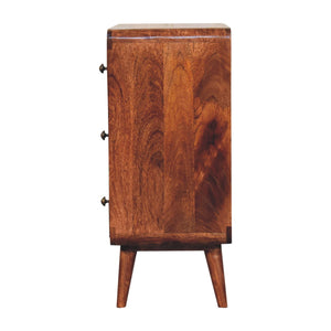 Solid Wood Curved Honey Dresser