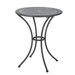 Ambrosia - 3 Piece Bistro Set With Leaf Motifs Top And Seat