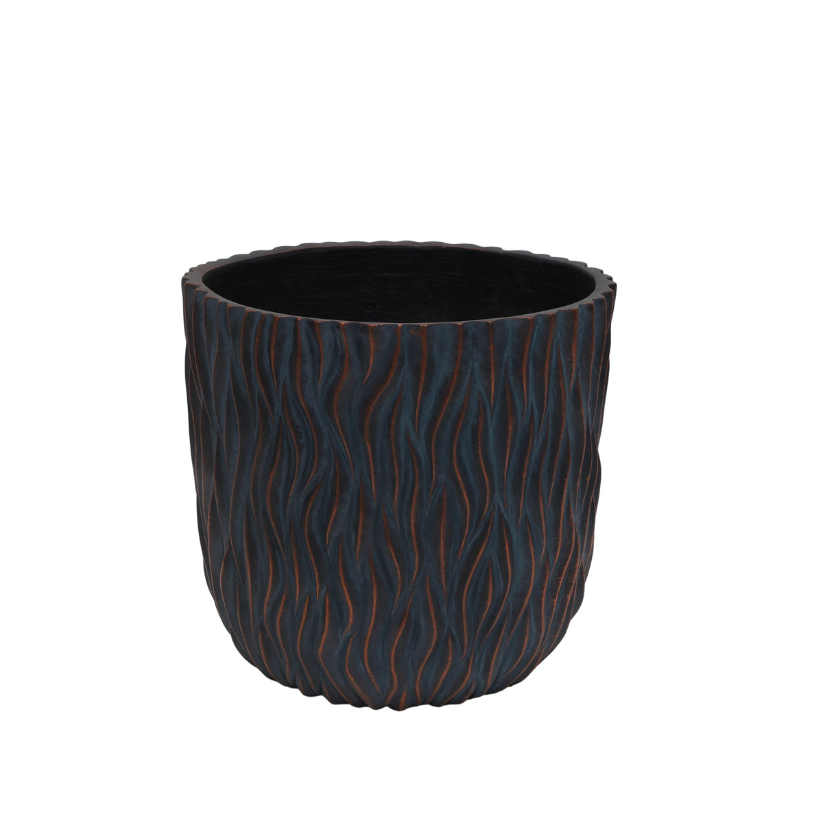 Large Round Planters Set of 2 with Drainage Holes - Magnesium Oxide