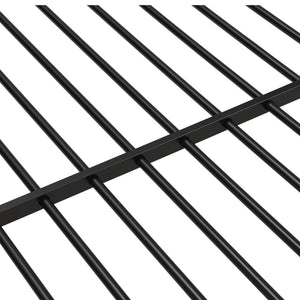Modern Metal Bunk Bed, Full Over Full, No Box Spring Needed - Black