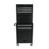 6 Drawer Lockable Tool Cabinet On Wheels With Detachable Toolbox