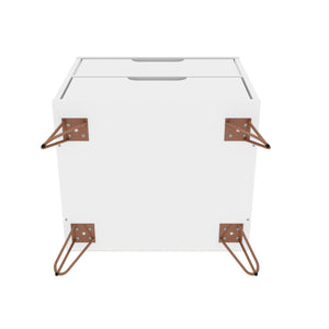 Rockefeller - Nightstand With 2 Drawers - White