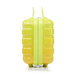 2-Piece Polycarbonate Spinner Wheel Luggage Set with Lock - Green & Yellow