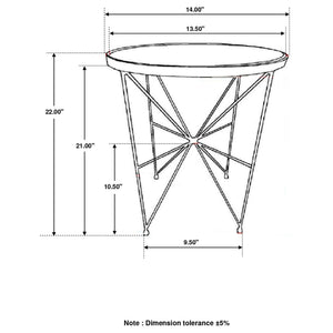 Sidney - Round Side Table - Green